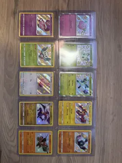 Shiny Pokemon card collection 10 card lot (Hidden Fates, Shining Fates, Paldean) - Image 1