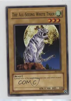 The All-Seeing White Tiger Unlimited YuGiOh Pharaoh's Servant #PSV-093 2002 - Image 1