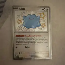Pokemon TCG Paldea Fates 9 Card Lot Holo Shiny Ditto Pidgey Baxcalibur Maushold - Image 2