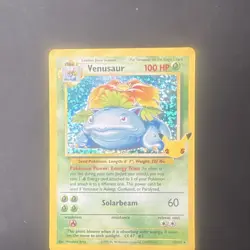 Pokemon Venusaur 015/102 Base Set 25th Anniversary Holo Rare 100 HP Card - Image 1
