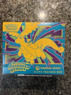 Pokemon Ascended Heroes Pokemon Center Exclusive Elite Trainer Box MINT ETB - Image 1