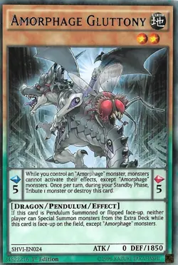 Amorphage Gluttony SHVI EN024 - YuGiOh Card - Rare - 1ST EDITION - Image 2