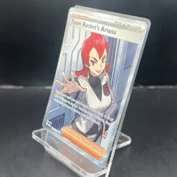Pokemon TCG Team Rocket's Ariana Holo Card 224/182 Destined Rivals Full Art NM - Image 2