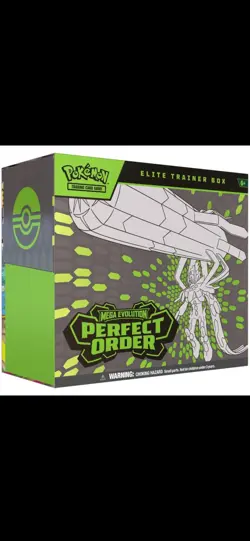 Pokemon TCG Mega Evolution ME3 Perfect Order ETB Elite Trainer Box PRESALE - Image 1