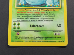 Base Set Pokemon TCG Venusaur 15/102 Rare Holo HP/DMG - Image 5