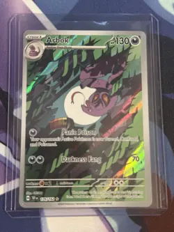 Pokemon TCG Arbok Scarlet & Violet Temporal Forces Holo Full Art Rare 176/162 - Image 1