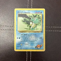 Pokemon TCG - Misty's Horsea - 87/132 - Gym Challenge - HP Common (2000) - Image 1