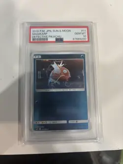 PSA 10 Pokemon TCG Magikarp 2019 Detective Pikachu 011/024 Sun & Moon Japanese - Image 1
