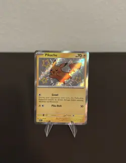 Pikachu Shiny Rare 131/091 Pokemon Paldean Fates - Image 1