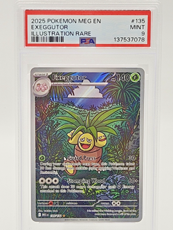 2025 POKEMON MEG EN-MEGA EVOLUTION ILLUSTRATION RARE #135 EXEGGUTOR PSA 9 - Image 2
