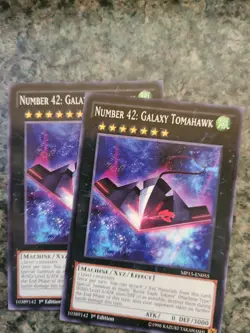 2x Number 42: Galaxy Tomahawk PRIO-EN092 or MP15-EN055 1st EdYugioh NM y8 - Image 1