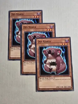 Yu-Gi-Oh! - Des Koala 3X - Complete Playset - Near Mint - SGX2-ENE01 - Image 1