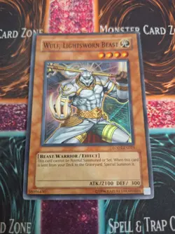 Yugioh Wulf, Lightsworn Beast LODT-EN023 Super Rare OG Unlimited Lightly Played - Image 1