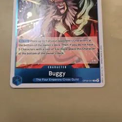 One Piece Buggy (051) (OP09-051/229) OP09 Emperors in the New World NM FOIL CCG - Image 5
