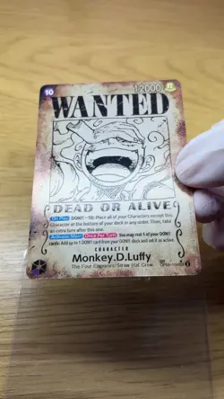 One Piece CCG Wanted Monkey.D.Luffy Gear 5 OP05-119 SEC SP English - Image 2