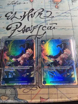 One Piece CCG 2 Card Lot Standard Size Card Stock Collectible Trading Cards - Image 1