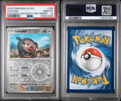 Pokemon Center Exclusive Lechonk Scarlet & Violet Promo Card 155/198 PSA 10 - Image 3