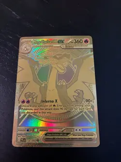 Pokemon Mega Charizard X ex 130/094 Hyper Rare Gold Card Mint/Near Mint - Image 1