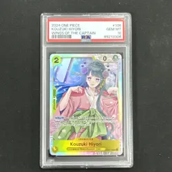 Kouzuki Hiyori OP06-106 Wings Of The Captain English SR One Piece Card PSA 10 - Image 1