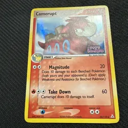 Pokemon Card Camerupt 36/110 Reverse Holo Stamped EX Holon Phantoms - Image 1