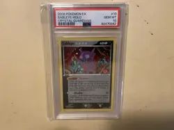 Sableye Holo PSA 10 Pokemon Card 10/100 EX Crystal Guardians GEM MINT SWIRL 2006 - Image 2