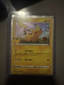 Pokemon Pikachu 25th Anniversary Stamped Holo Foil Promo Card MINT - Image 1