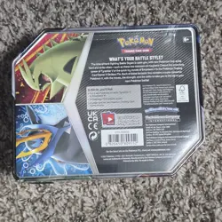 2021 Pokemon Trading Card Game Tyranitar V Strikers Tin Sealed 5 Packs - Image 2