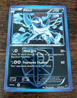Team Plasma's Absol 67/116 Plasma Freeze Reverse Holo Pokemon Card - Image 1