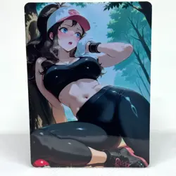 Pokemon Hilda Goddess Anime Waifu ACG Foil Card - Image 1