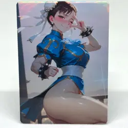 Street Fighter Chun-Li Goddess Anime Waifu ACG Foil Card - Image 1