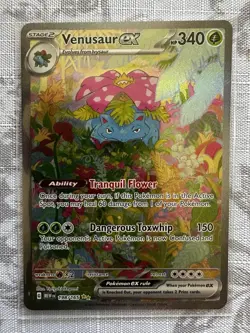 Pokemon TCG Venusaur EX Scarlet & Violet 151 Card 198/165 - Image 1