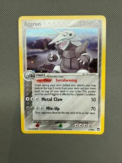 Aggron Holo Rare 1/108 ex Power Keepers Pokemon Card - Image 1