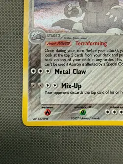 Aggron Holo Rare 1/108 ex Power Keepers Pokemon Card - Image 5