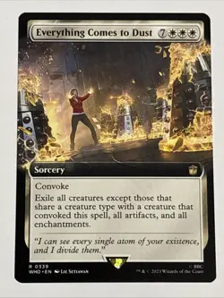 MTG Universes Beyond: Doctor Who Everything Comes to Dust Extended Art 0339 NM R - Image 1