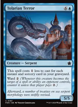Tolarian Terror 167 MTG NM - Foundations - Image 1