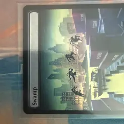 Swamp (0307) (Surge Foil) Rooftop Full Art Land Teenage Mutant Ninja Turtles MTG - Image 3