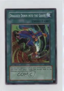 Dragged Down into the Grave 1st Ed. YuGiOh Dark Crisis #DCR-084 2003 - Image 1