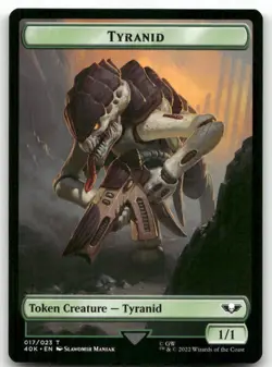 Tyranid (017) // Tyranid (018) Double-Sided Token 17 // 18 MTG Universes Beyond: - Image 1