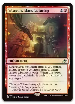 Weapons Manufacturing #168 (Foil) (NM) Edge of Eternities EOE Magic MTG - Image 1