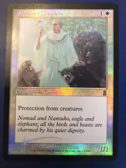 MTG - Beloved Chaplain - FOIL - Odyssey - NM/VLP With Small Corner Bend-See Pics - Image 1