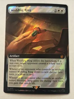 Wedding Ring Extended Art Surge Foil MTG Doctor Who - Pack Fresh - - Image 1
