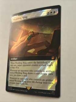 Wedding Ring Extended Art Surge Foil MTG Doctor Who - Pack Fresh - - Image 2