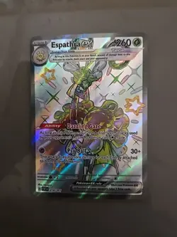 Pokemon TCG Espathra ex Scarlet & Violet: Paldean Fates 214/091 LP - Image 1