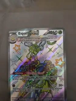 Pokemon TCG Espathra ex Scarlet & Violet: Paldean Fates 214/091 LP - Image 5