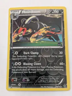 Houndoom 56/101 Holo Rare Plasma Blast Pokemon Reverse Holo - Image 1