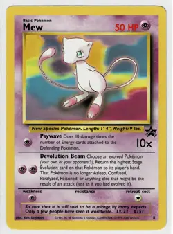 Mew #8 Pokemon WOTC Black Star Promo - Image 1