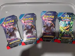 4x Pokemon Twilight Masquerade Sleeved Booster Packs -lot of 4 - Image 1