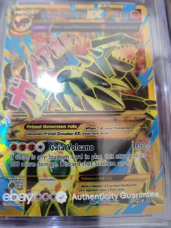 2015 POKEMON XY ANCIENT ORIGINS 97 FULL ART/ PRIMAL GROUDON EX CGC 10 TCG - Image 3