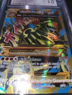 2015 POKEMON XY ANCIENT ORIGINS 97 FULL ART/ PRIMAL GROUDON EX CGC 10 TCG - Image 4