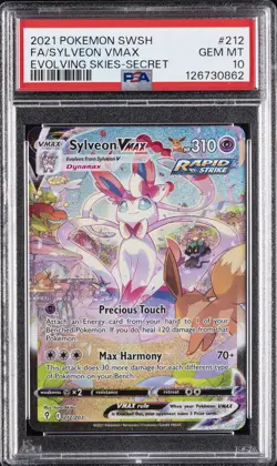 2021 POKEMON SWORD & SHIELD EVOLVING SKIES SECRET FULL ART/SYLVEON VMAX PSA 10 - Image 1